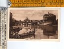 E861 Roma - Tevere E Castel Sant´Angelo - Illustrazione - Old Mini Card / Non Viaggiata - Fiume Tevere