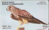 TARJETA DE KUWAIT DE UN HALCON (HAWK-BIRD-PAJARO) - Arenden & Roofvogels