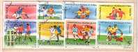 ROMANIA 1990  Football World Cup – Italia 8v-used - Used Stamps