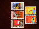 LIECHENSTEIN 1984 TWO COMMEMORATIVES Issues With FIVE VALUES MNH. - Used Stamps