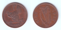 Ireland 1 Penny 1946 - Irlanda