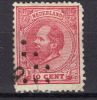 A  -836 Pays-Bas > 1852-1890 (Guillaume III) > Oblitérés  N ° 21 - Used Stamps