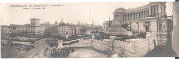 Roma-inaugurazione Del Monumento A Vittorio Emanuele Ii -viaggiata 1912-perfetta---28x9-cartol Di 112 Anni - Altare Della Patria