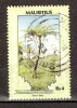 Timbre Maurice 1989 Y&T N°709 Oblitéré. Fern Tree. Rs4. Cote 1.00 € - Mauritius (1968-...)