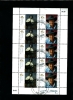 AUSTRALIA - 2001  SLIM DUSTY  SHEETLET  FINE USED  FDI CANCEL - Sheets, Plate Blocks &  Multiples