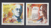 Brasil 1994 YT2194-95 ** Celebridades. Literatura. Centenario Fernando De Azevedo, 250 Años Tomas Antonio Gonzaga - Ungebraucht