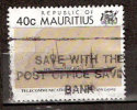 Timbre Maurice 1993 Y&T N°803 (3). Oblitéré. Télécommunications. 40C. Cote ??? € - Mauritius (1968-...)