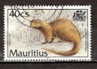 Timbre Maurice 1994 Y&T N°809 (5). Oblitéré. Mangouste. 40Cs. Cote 0.50 € - Mauritius (1968-...)