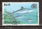 Timbre Maurice 2000 Y&T N°956 (1). Oblitéré. Requin. Rs15. Cote 2.50 € - Mauricio (1968-...)