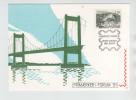 Finland Card Stamp Exhibition Stamps In Forum Denmark 7-10/11-1991 BRIDGE On Stamp And Card - Briefe U. Dokumente