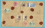 419+484+485+486+487 ( Tentoonstelling Water Te Luik) Op Verzekerde (assure) Brief Met Stempel BRUXELLES - Storia Postale