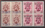 Belgique 315/16 *  Bloc De 4 - 1929-1937 Lion Héraldique