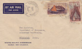 Belle Lettre Nouvelle Calédonie,1955, Pour L'Inde/611 - Lettres & Documents