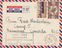 Belle Lettre Nouvelle Calédonie,1953, Pour Le Canada, Centenaire De La Présence/612. - Covers & Documents