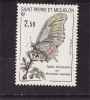 SPM 1991 Papillon  N° 534 Neuf X X (gomme Sans Trace) - Unused Stamps