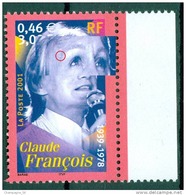 VARIÉTÉS  2001  N° 3391 CLAUDE FRANÇOIS   NEUF ** GOMME MARGE YVERT TELLIER 1.60 € - Nuovi