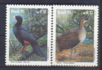 Brasil 1995 YT2230-31 ** Proteccion De La Fauna, Aves: Mitu Mitu, Tinamus Solitarius. Protection Of Fauna, Birds: Mitu M - Unused Stamps