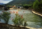 VILLAGGIO BUSSENTO   TORRE ORSAIA SCALO SALERNO SPORTS CANOA POLO  NELLA DARSENA NON VIAGGIATA - Aviron