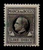 1931 / 37  - MARCA DA BOLLO A   " Tassa Fissa " -  Lire 10 - Revenue Stamps