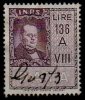 MARCA DA BOLLO I.N.P.S. LIRE 136 A VIII "CAVOUR" - Revenue Stamps