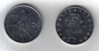 RedA - REPUBBLICA , 50 Lire Del 1974 - 50 Lire