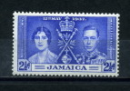 JAMAICA     1937     Coronation      2 1/2d   Bright  Blue    MH - Giamaica (1962-...)