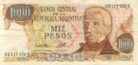 ARGENTINE - BILLET - 1000 Pesos - Général SAN MARTIN  En Bon état - Argentina