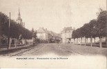 Cp 62 BAPAUME Promenades Et Rue De Péronne ( Place église Commerce ) - Bapaume