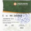 Panathinaikos - KK Zagreb Euroleague Basketball Match Ticket (Turkish Airlines) - Tickets D'entrée