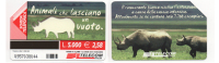 Tel028 Scheda Telefonica Phonecard Telecarte 1412 - Animali Che Lasciano Un Vuoto - Rinoceronte Rinoceros - Öff. Sonderausgaben