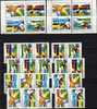 Varianten Senkrecht Fussballclub 1988 Brasilien 2264/7ER, 8xZDs Plus ER-VB ** 29€ FC Fluminense Recife GF Porto Cotitiba - Collections, Lots & Series