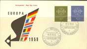 GERMANY 1959 EUROPA CEPT FDC / BONN 1 A / /ZX/ - 1959