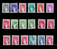 Lot De 18 Timbres Oblitérés - Sabine De Gandon - 1977-1981 Sabina Di Gandon