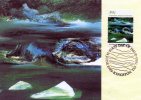 Australian Antarctic 1989 Landscapes 39c Iceberg Alley By Nolan Maximum Card - Tarjetas – Máxima