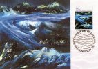 Australian Antarctic 1989 Landscapes 60c Glacial Flow By Nolan Maximum Card - Maximum Cards