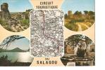 CP, Géographique, Circuit Touristique Du Salagou (34), 4 Vues, Explications Au Verso, Voyagée - Landkarten