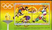 Eröffnung Olympiade Barcelona 1992 Hongkong 649/2 Als Block 23 Mit Text AD ** 9€ Olympic Bloc Sheet From HONG KONG - Hojas Bloque