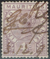 Maurice - 1896 - Y&T Fiscaux-Postaux N° 4,  Oblitéré - Mauritius (...-1967)