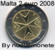 MALTA 2008  2 EURO FDC  DA ROTOLINO - Malta