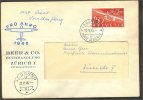 SWITZERLAND, PRO AERO STAMP FROM 1946 ON COVER - First Flight Covers