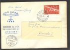 SWITZERLAND, PRO AERO STAMP FROM 1946 ON COVER - Erst- U. Sonderflugbriefe