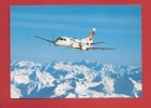 N393 Crossair Saab 340 Cityliner Over The Swiss Alps. Non Circulé. Pealing - 1946-....: Era Moderna