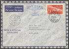 SWITZERLAND, PRO AERO 1946 ON COVER, STAGE "LOCARNO-LAUSANNE" - Eerste Vluchten
