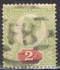 Sello 2 P. Verde Y Rosa 1887. Yvert Num 94 º - Gebruikt