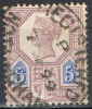 Sello 5 P. Violeta Y Azul 1887, Yvert Num 99 º - Used Stamps