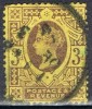 Sello 3 P. Castaño Lila Sobre Amarillo 1887,   Yvert Num 96 º - Gebruikt