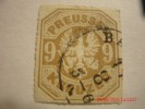 PRUSSIA, SCOTT# 27, 9kr BISTER BROWN, USED - Usati