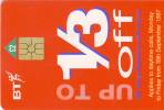 TELECARTES - ROYAUME-UNI - UK_BT BCC122 Up To 1/3 Off 2 Gpt3 01.99 Tres Bon Etat - BT Algemeen