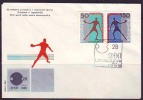 YUGOSLAVIA - JUGOSLAVIJA - WORDL  TABLE TENNIS CHAMP.  - FDC -  1965  DIF.COVER - Tennis De Table