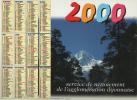 CALENDRIER DU SERVICE DE NETTOIEMENT  AGLOMERATION DIJONNAISE 2000 - Grand Format : 1991-00